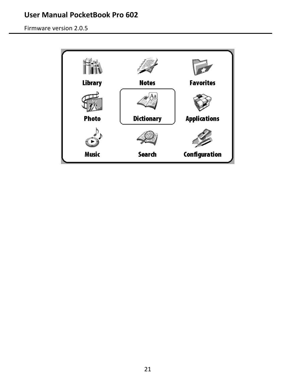 Main panel | PocketBook Pro 602 User Manual | Page 21 / 87