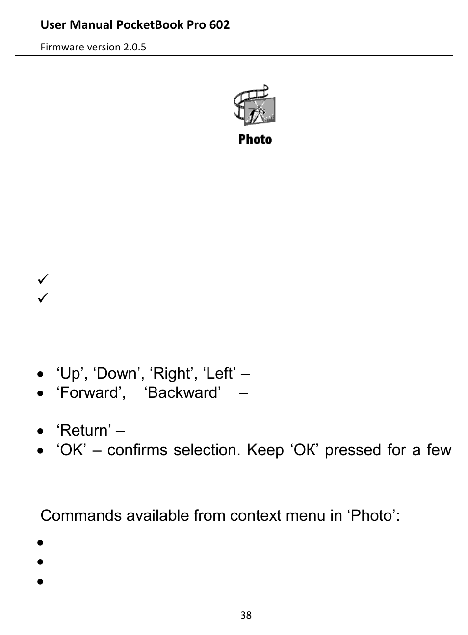 Photo | PocketBook Pro 602 User Manual | Page 38 / 87