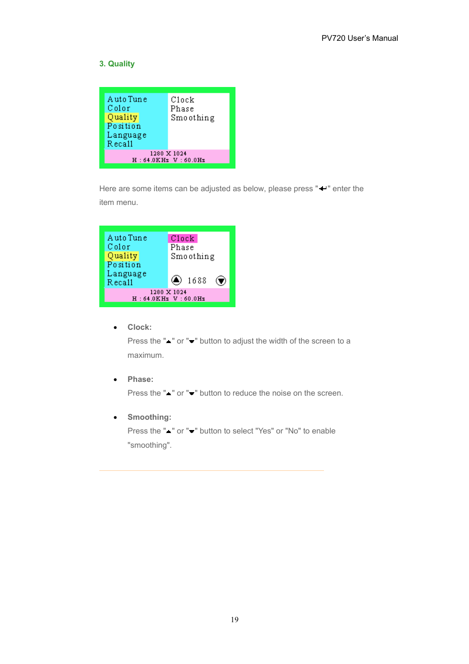 CTX PV720 User Manual | Page 19 / 30