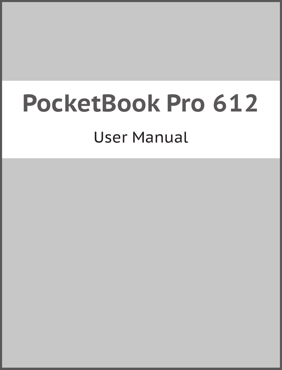 PocketBook Pro 612 User Manual | 107 pages