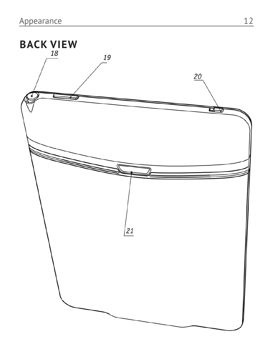 Back view | PocketBook Pro 612 User Manual | Page 13 / 107