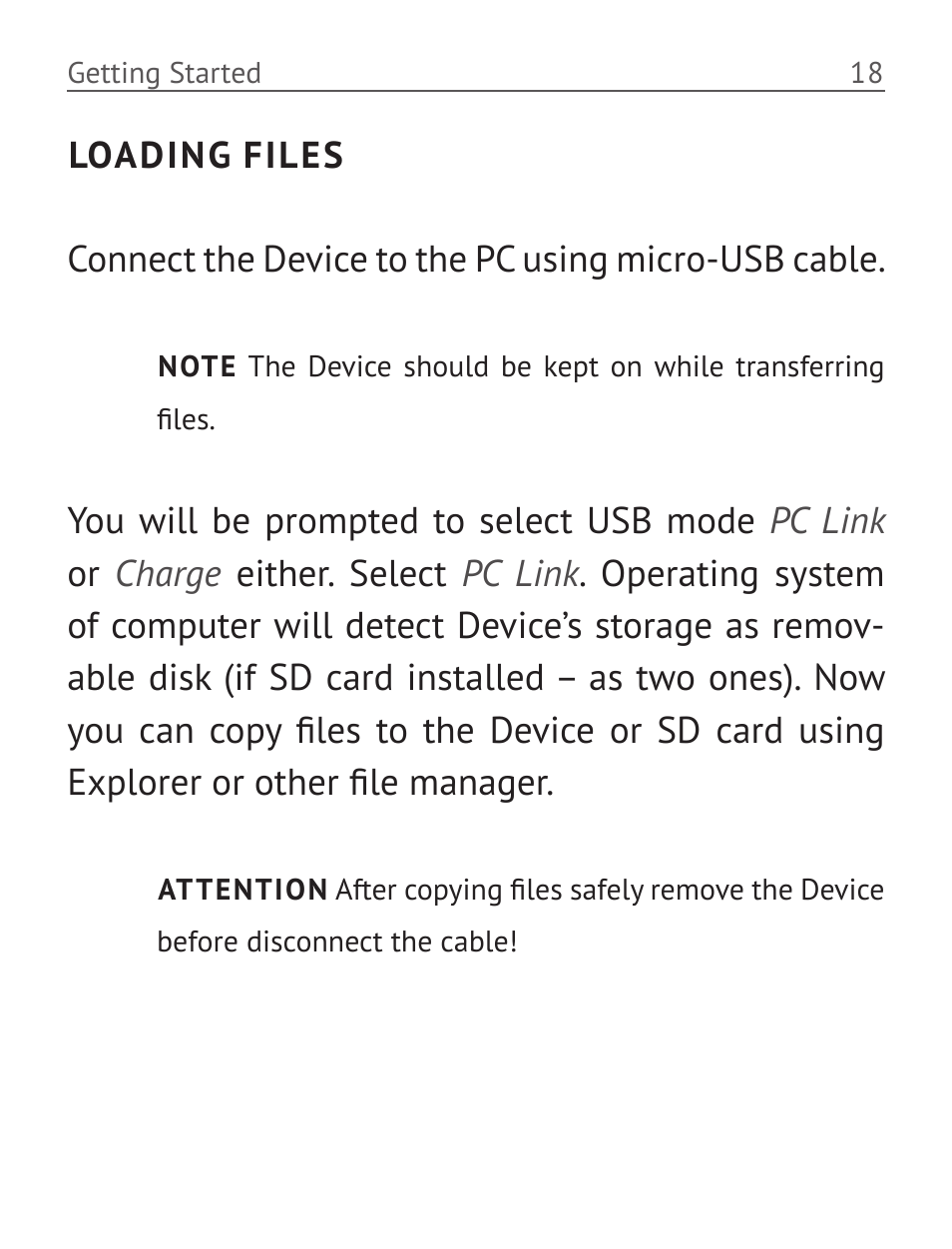 Loading files | PocketBook Pro 612 User Manual | Page 19 / 107