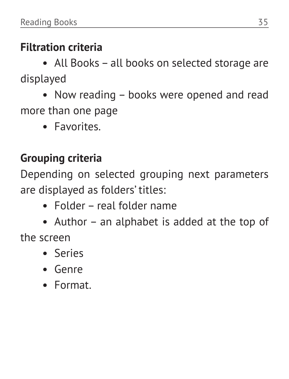 PocketBook Pro 612 User Manual | Page 36 / 107