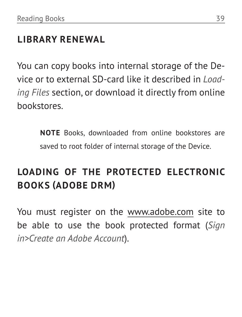 Library renewal | PocketBook Pro 612 User Manual | Page 40 / 107