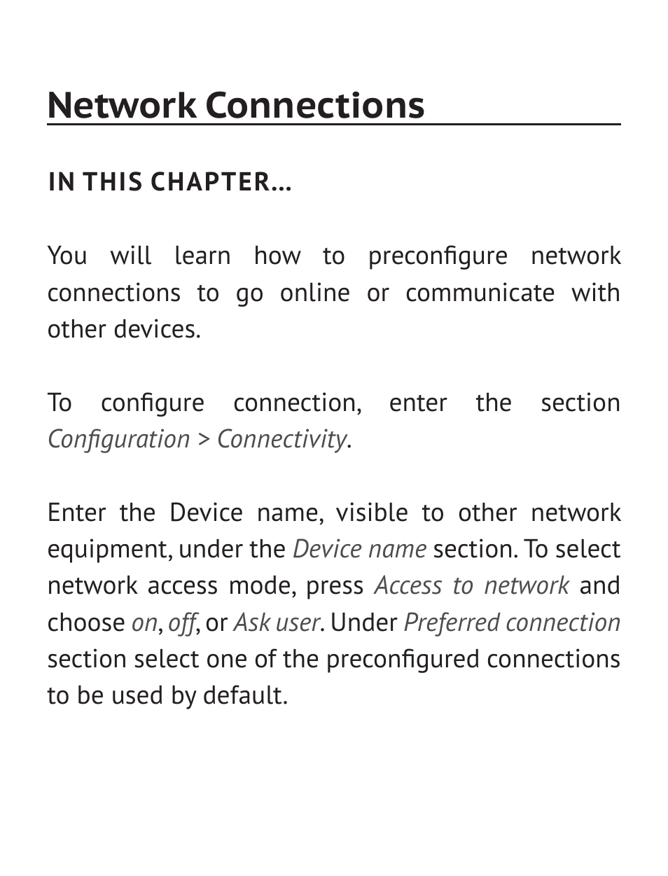 Network connections | PocketBook Pro 612 User Manual | Page 70 / 107