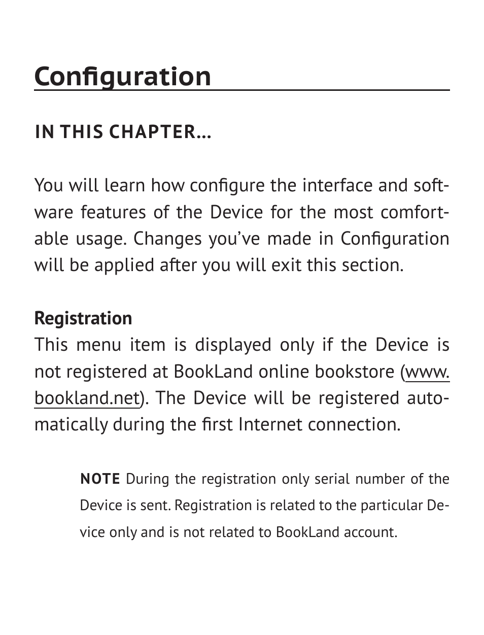 Configuration | PocketBook Pro 612 User Manual | Page 80 / 107