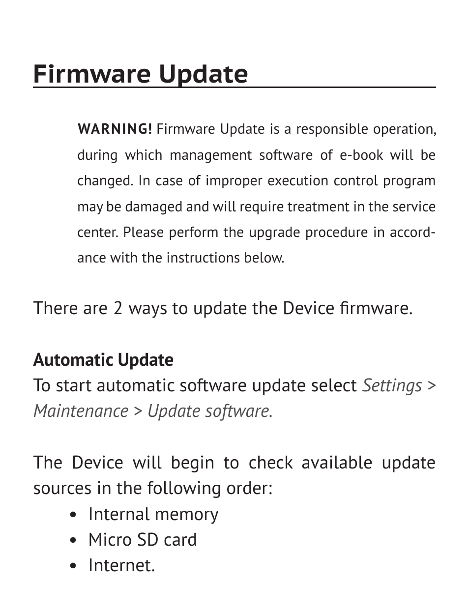 Firmware update | PocketBook Pro 612 User Manual | Page 90 / 107