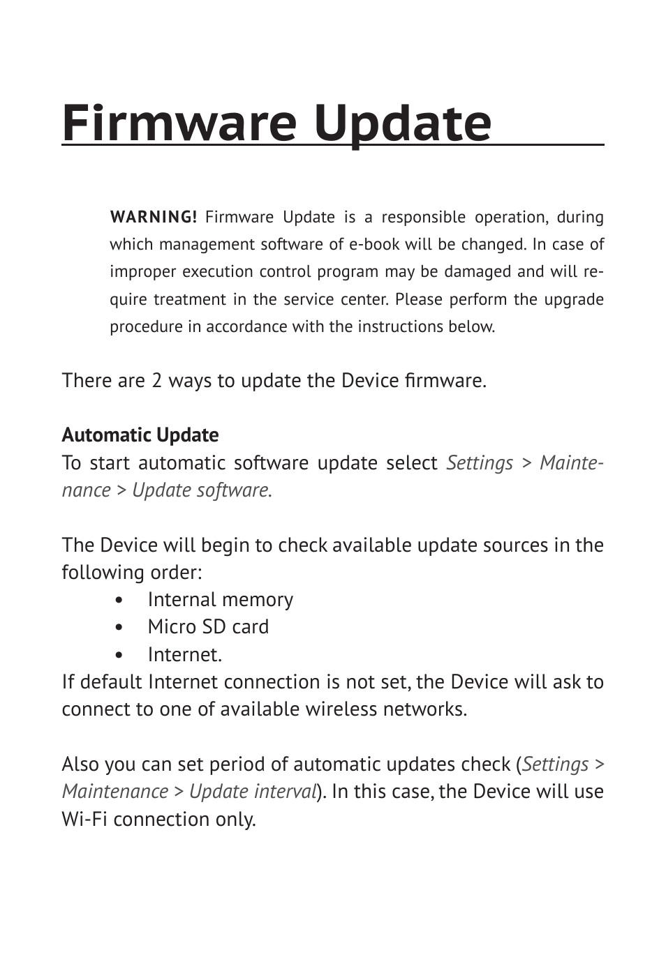 Firmware update | PocketBook Pro 902 User Manual | Page 54 / 66