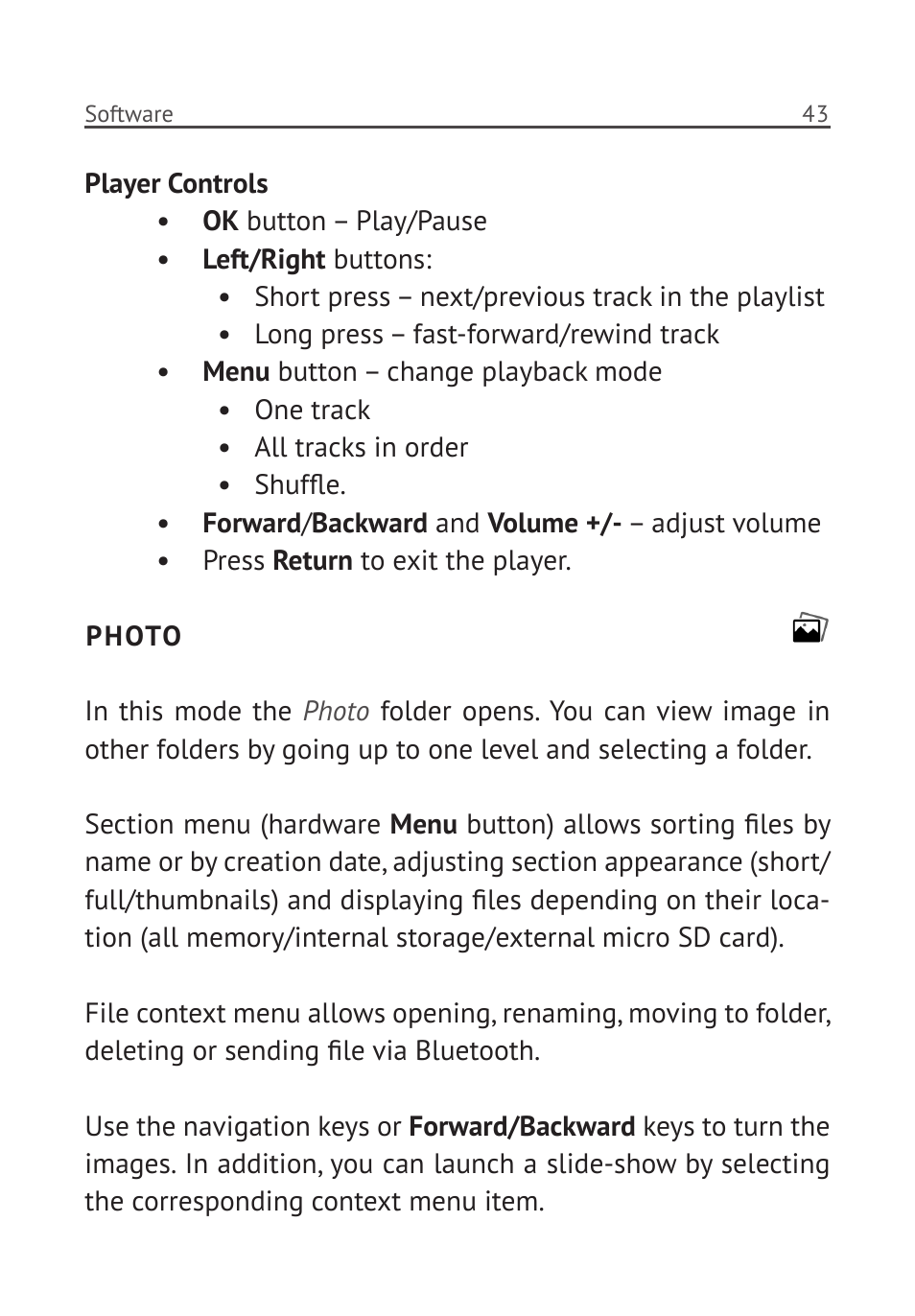 Photo, Photo 43 | PocketBook Pro 912 User Manual | Page 44 / 71