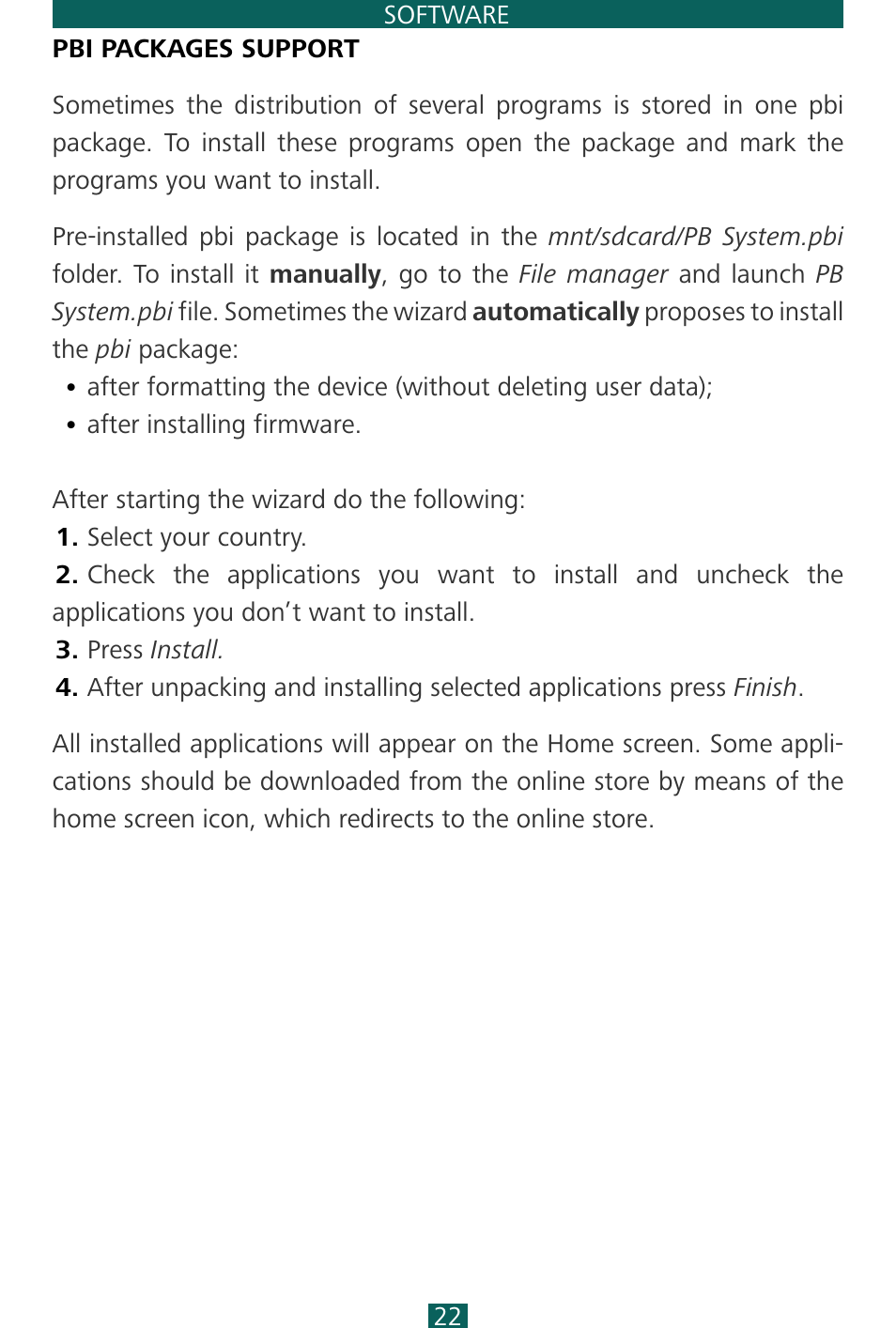 PocketBook SURFpad 4 S User Manual | Page 22 / 47