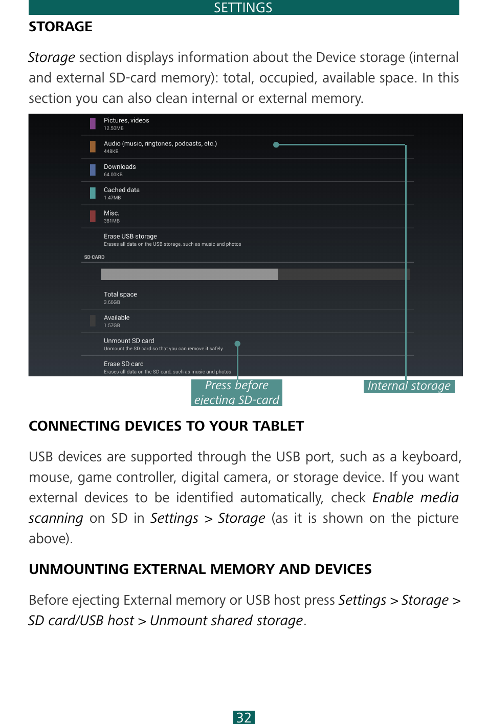 PocketBook SURFpad 4 S User Manual | Page 32 / 47