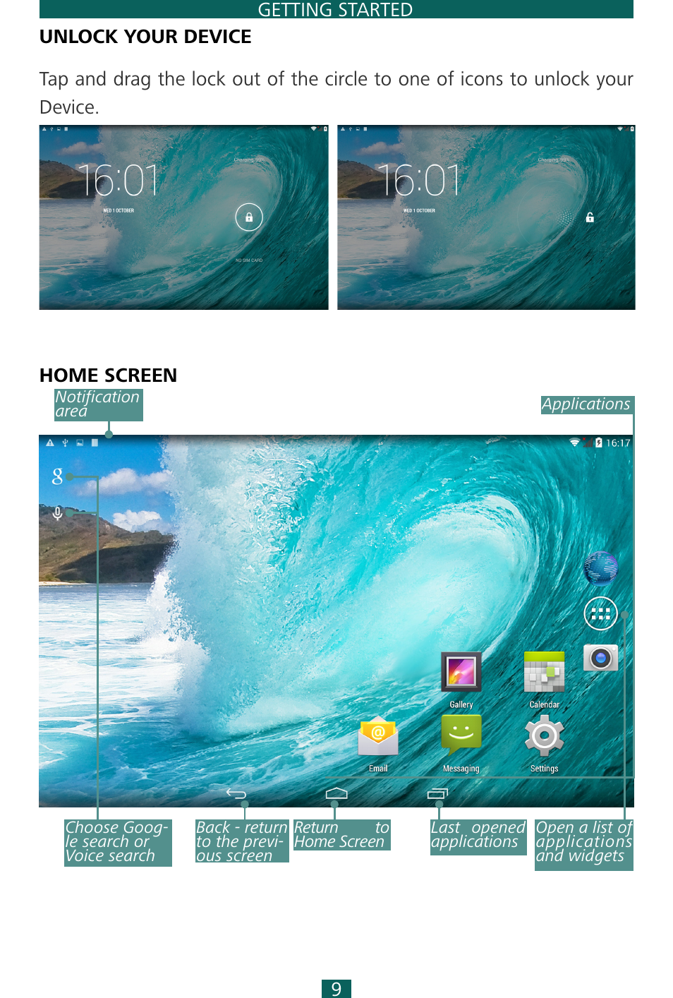 PocketBook SURFpad 4 S User Manual | Page 9 / 47