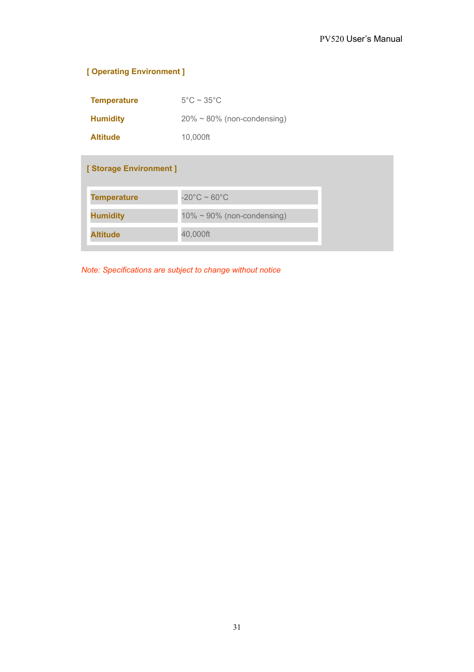 CTX PV520 User Manual | Page 30 / 30