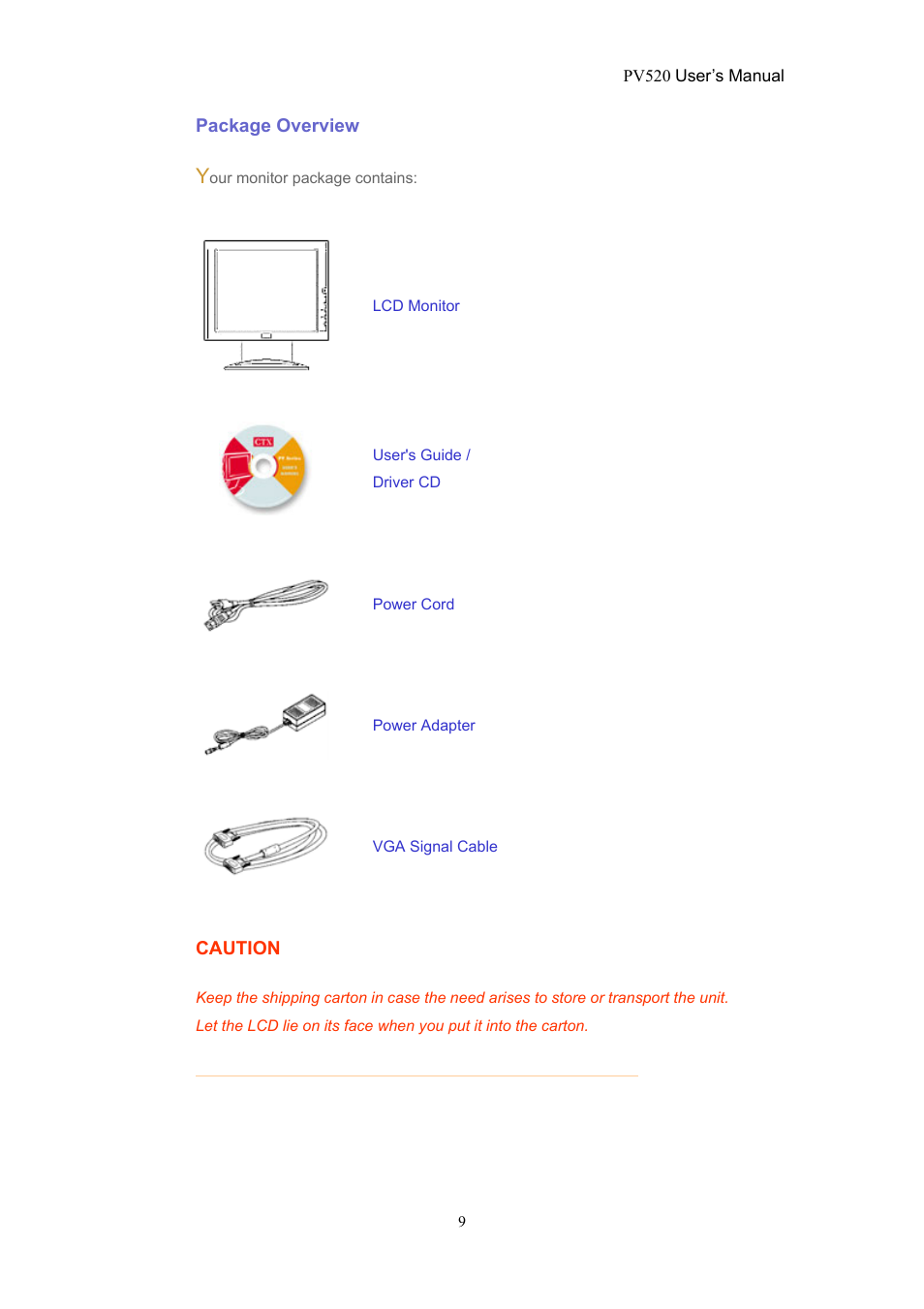 CTX PV520 User Manual | Page 9 / 30