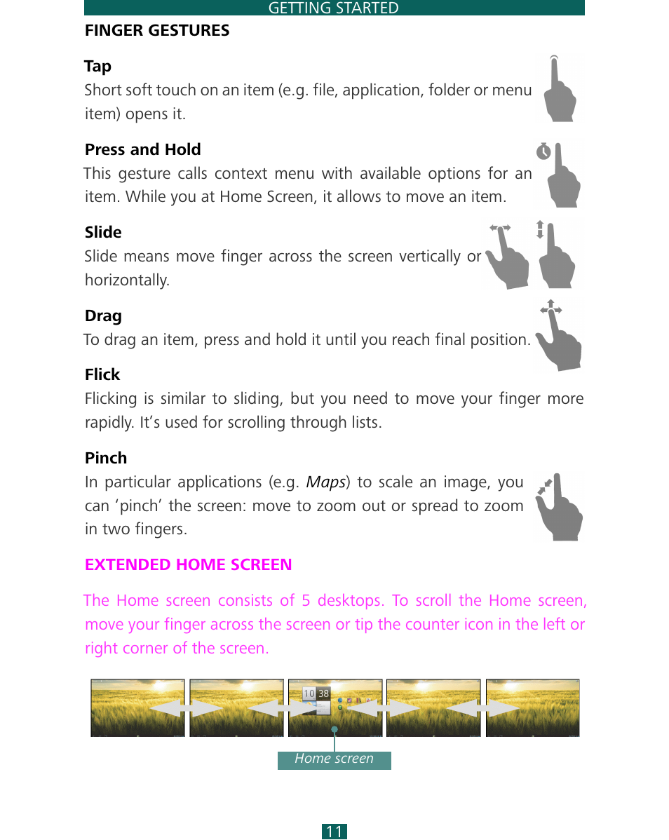 PocketBook SURFpad 4 M User Manual | Page 11 / 47