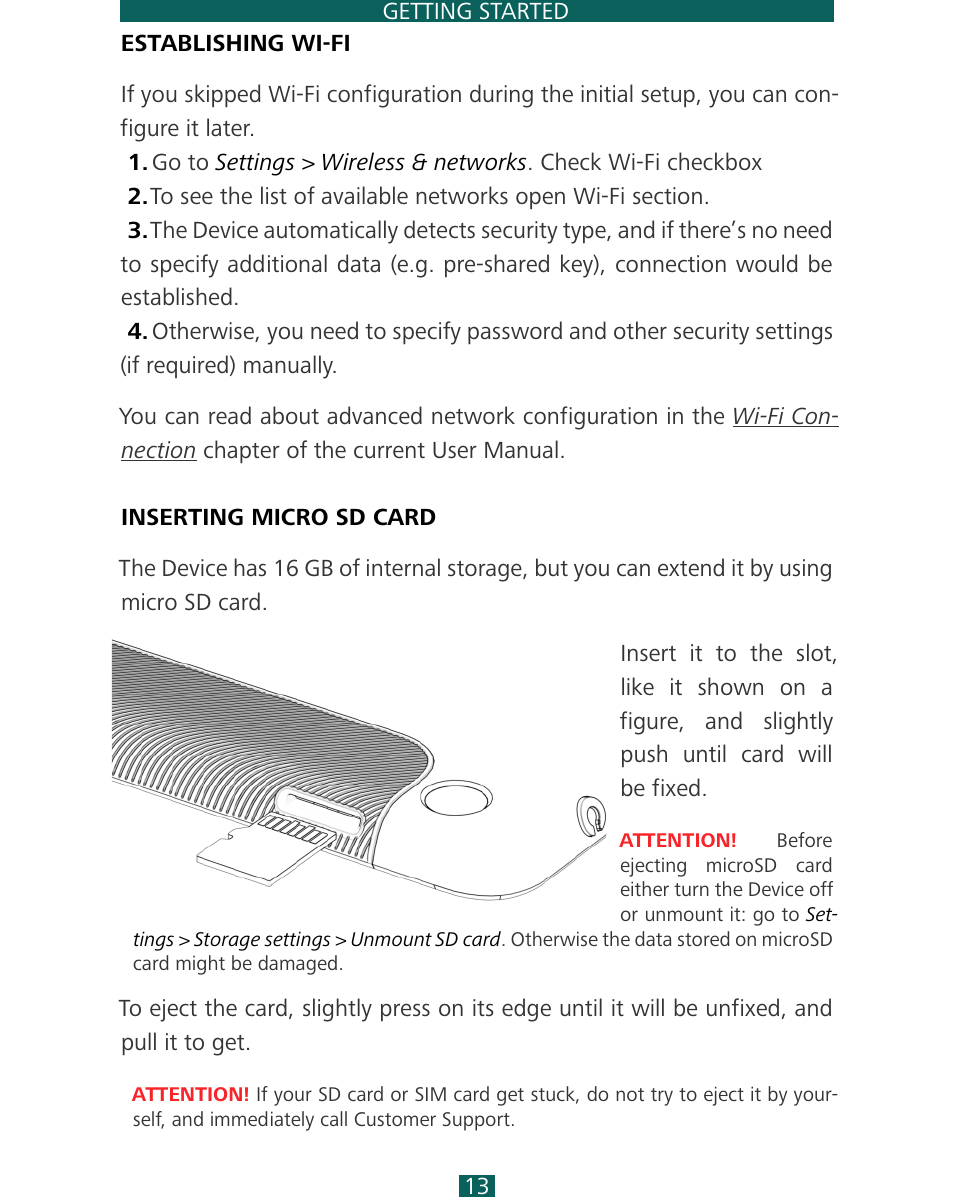 PocketBook SURFpad 4 M User Manual | Page 13 / 47