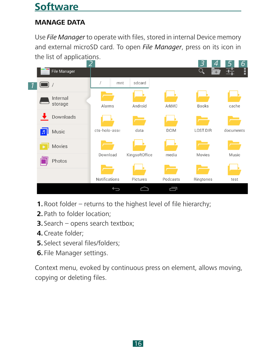 Software | PocketBook SURFpad 4 M User Manual | Page 16 / 47