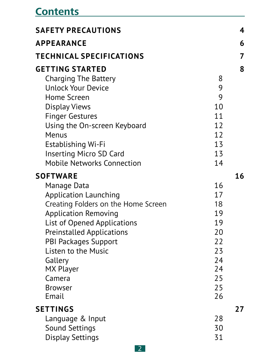 PocketBook SURFpad 4 M User Manual | Page 2 / 47