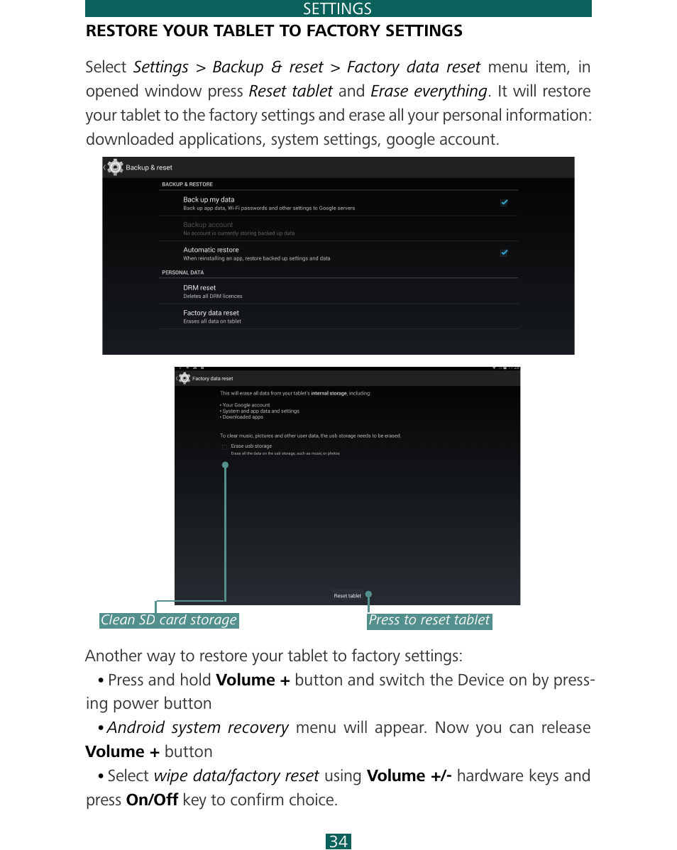 PocketBook SURFpad 4 M User Manual | Page 34 / 47