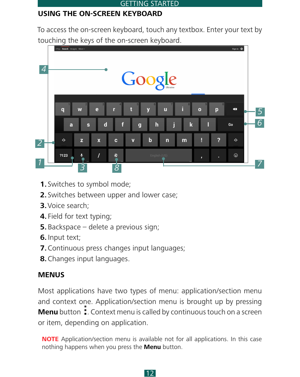 PocketBook SURFpad 4 L User Manual | Page 12 / 47