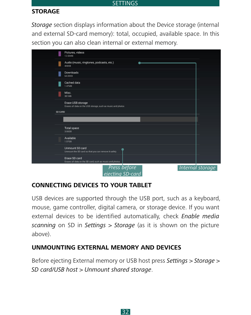 PocketBook SURFpad 4 L User Manual | Page 32 / 47