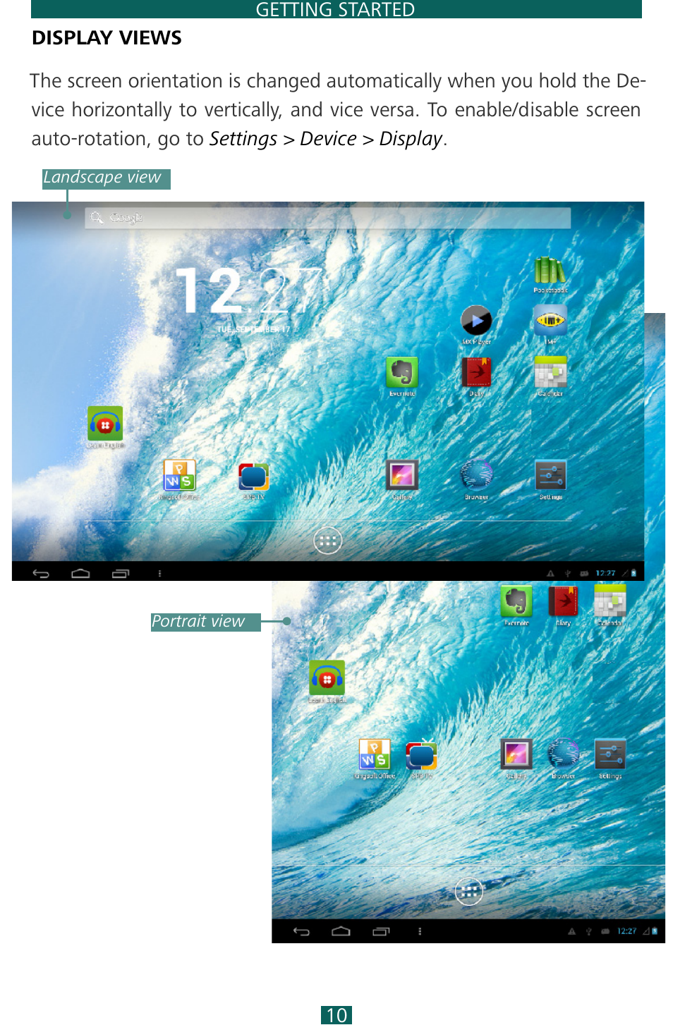 Display views | PocketBook SURFpad 3 (10,1") User Manual | Page 10 / 47