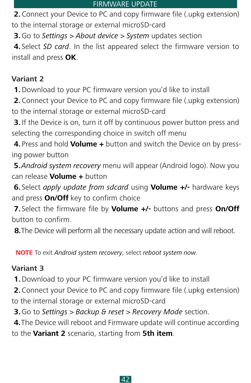 Goback | PocketBook SURFpad 3 (10,1") User Manual | Page 42 / 47