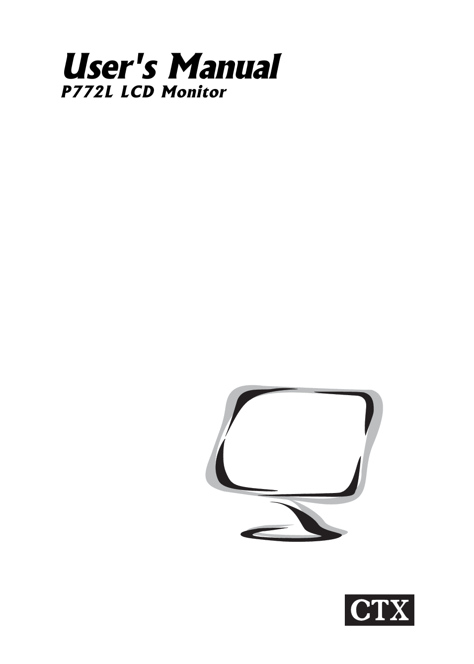 CTX p772L User Manual | 20 pages