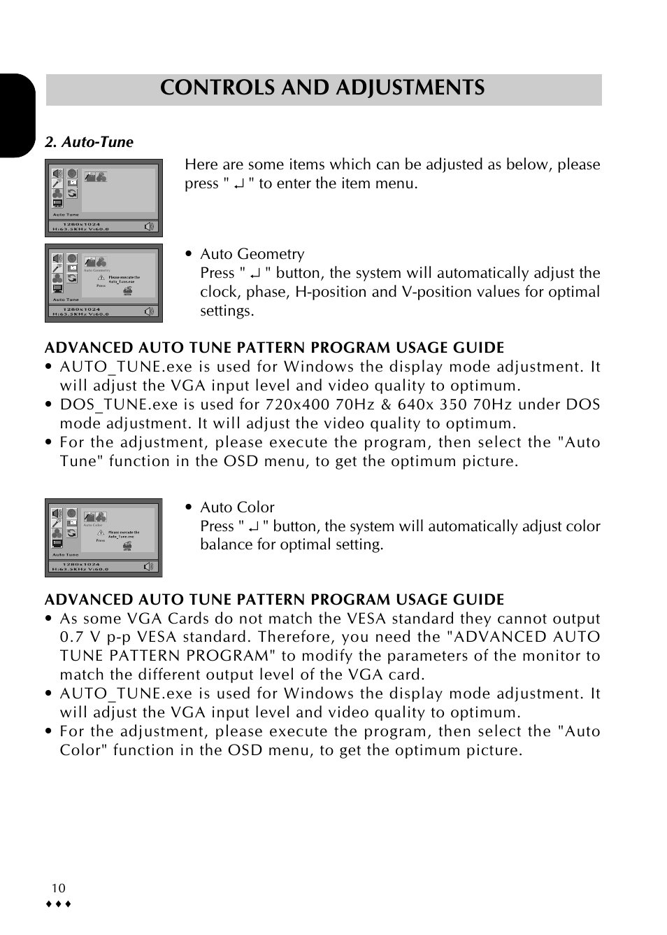 Controls and adjustments | CTX p772L User Manual | Page 13 / 20