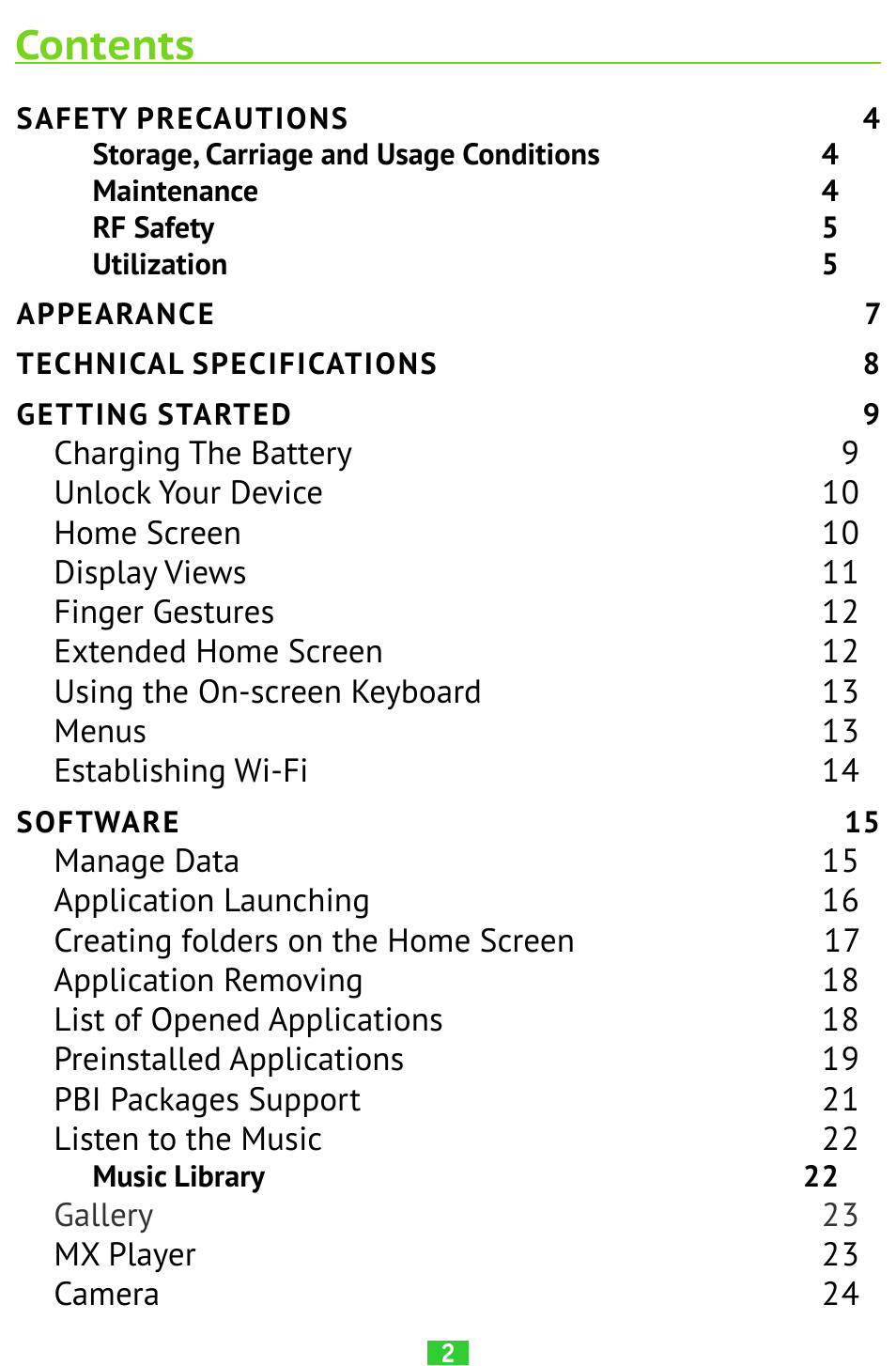 PocketBook SURFpad 2 User Manual | Page 2 / 45