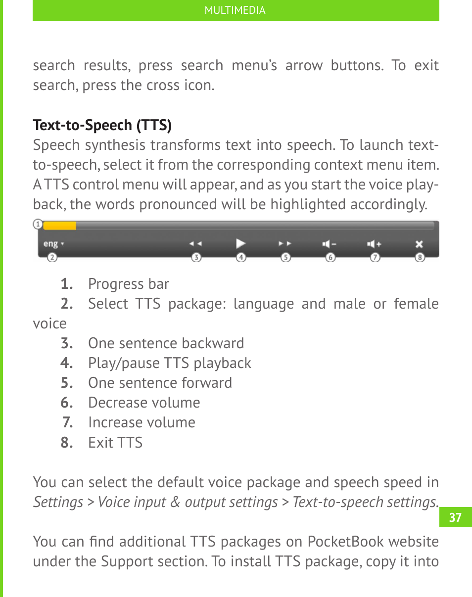 PocketBook A 10 User Manual | Page 38 / 83