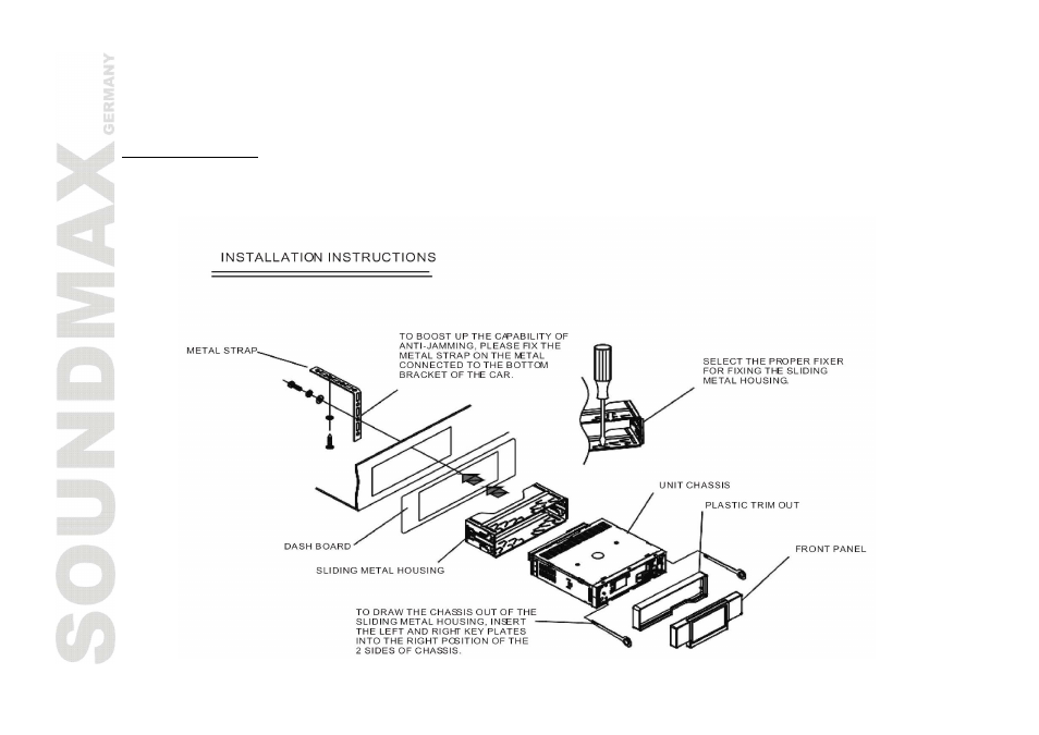 Installation/connection | SoundMax SM-CMD3006 User Manual | Page 4 / 76
