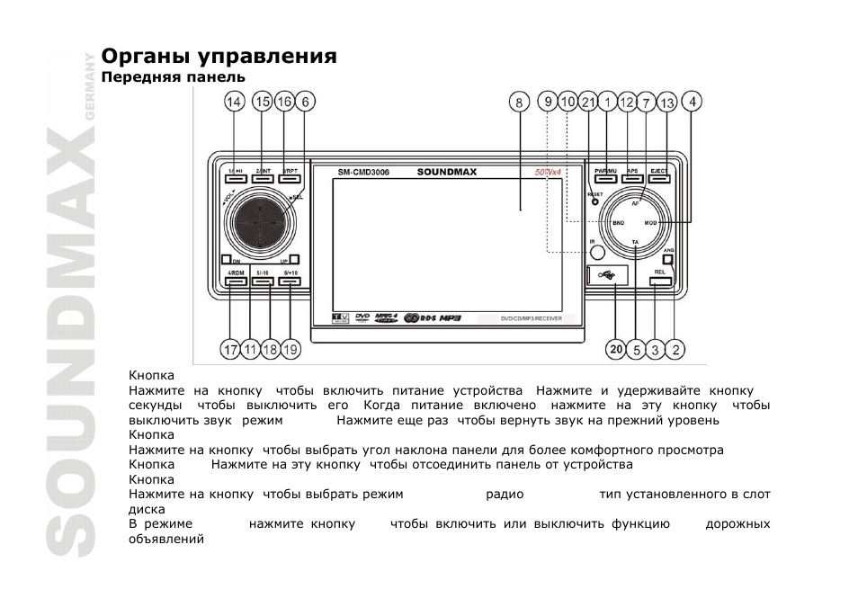 SoundMax SM-CMD3006 User Manual | Page 44 / 76