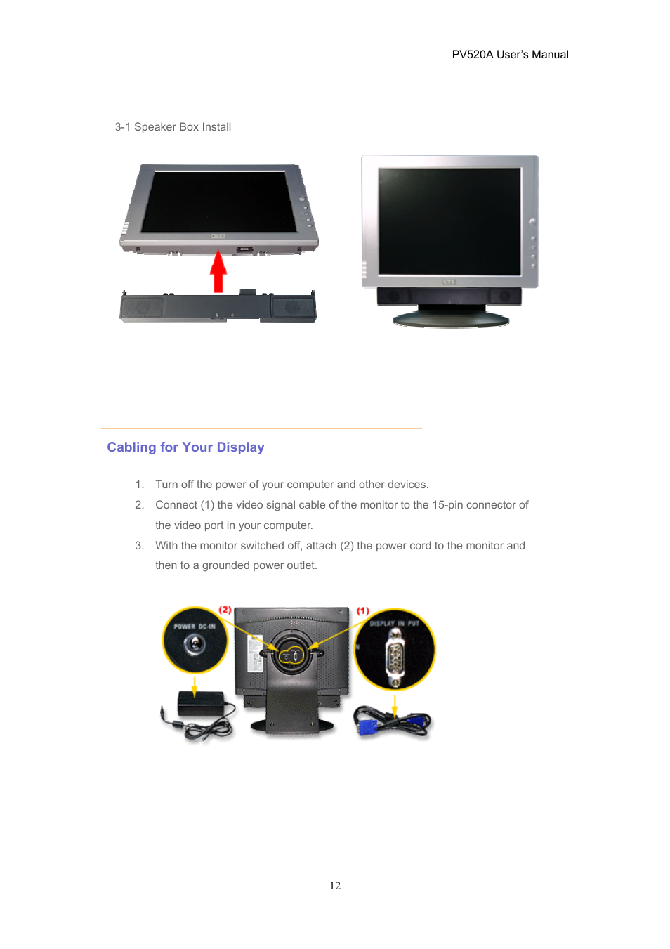 CTX PV520A User Manual | Page 12 / 31