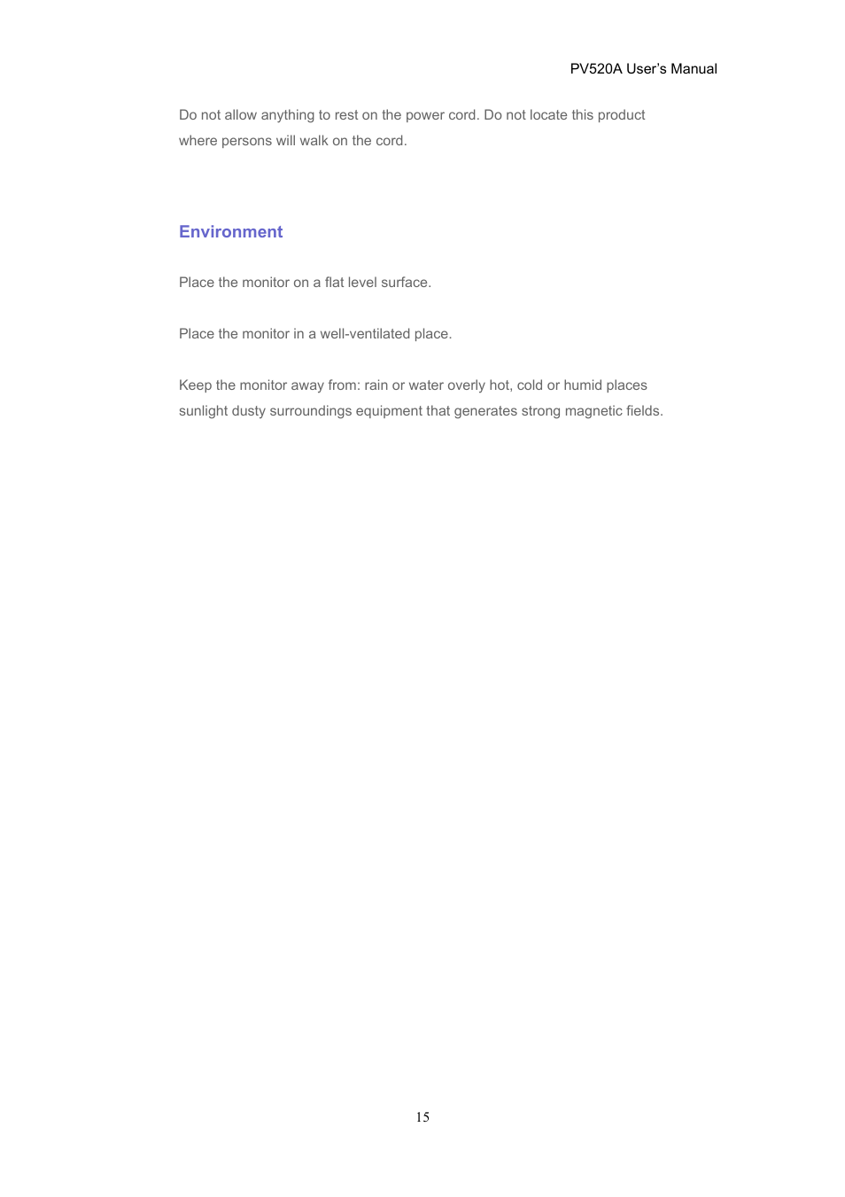 CTX PV520A User Manual | Page 15 / 31