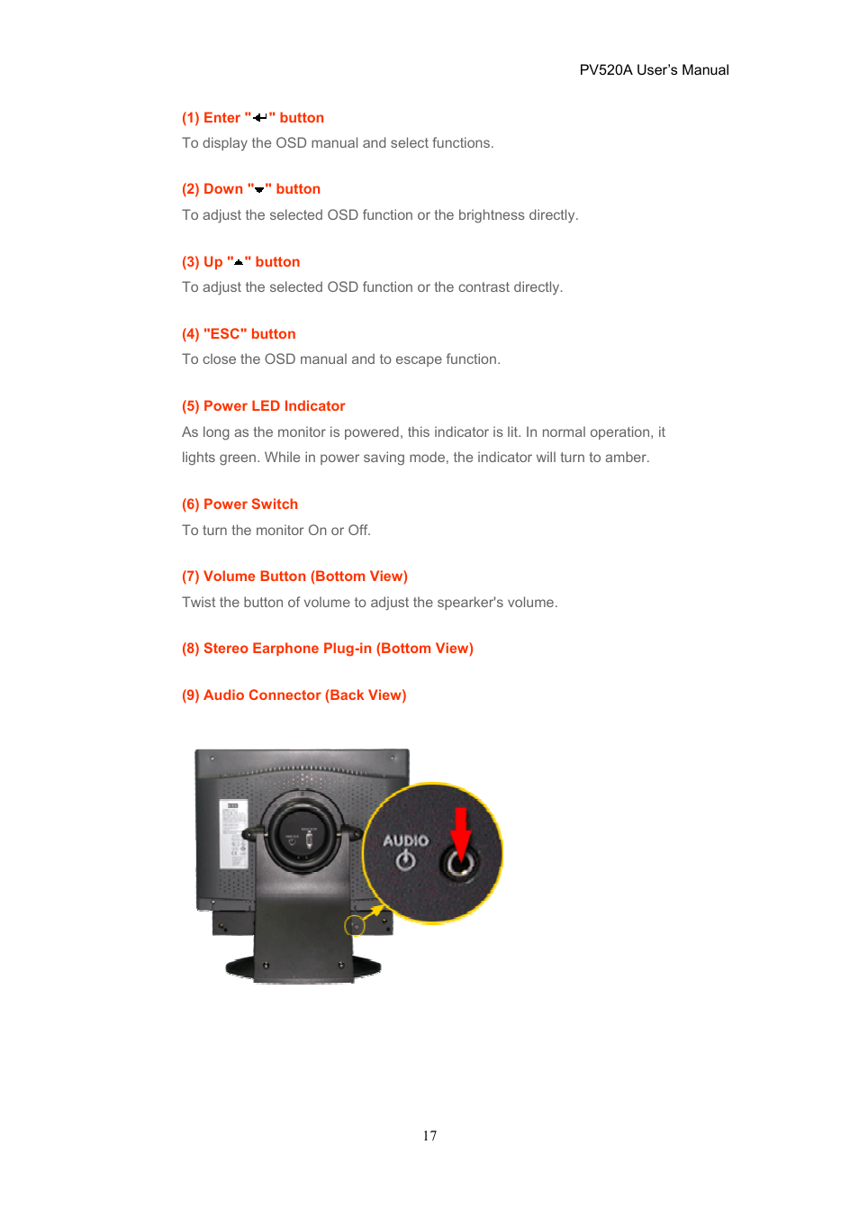 CTX PV520A User Manual | Page 17 / 31