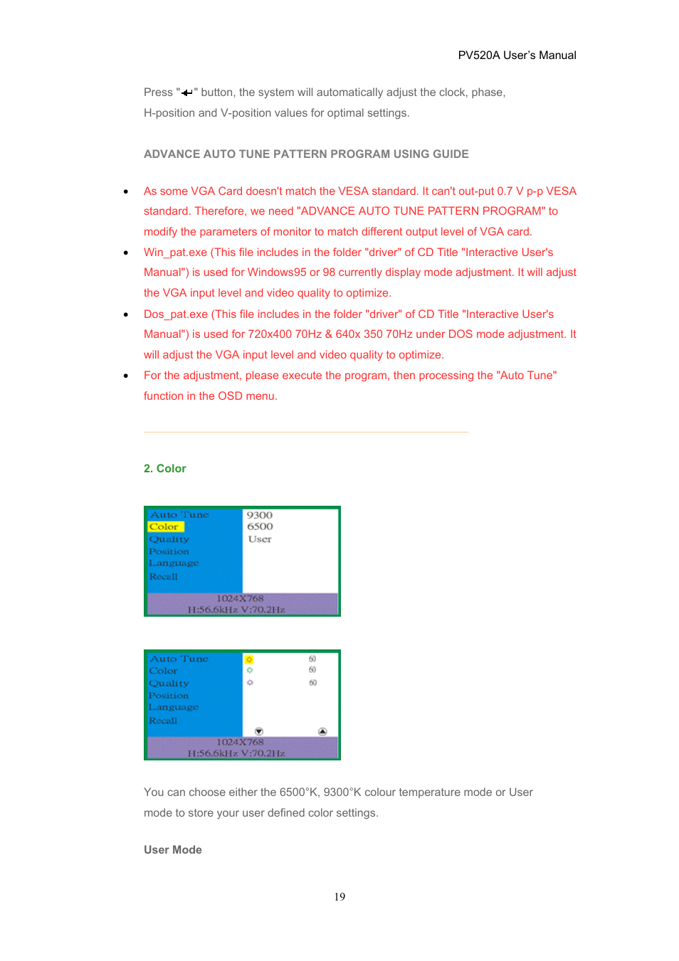 CTX PV520A User Manual | Page 19 / 31