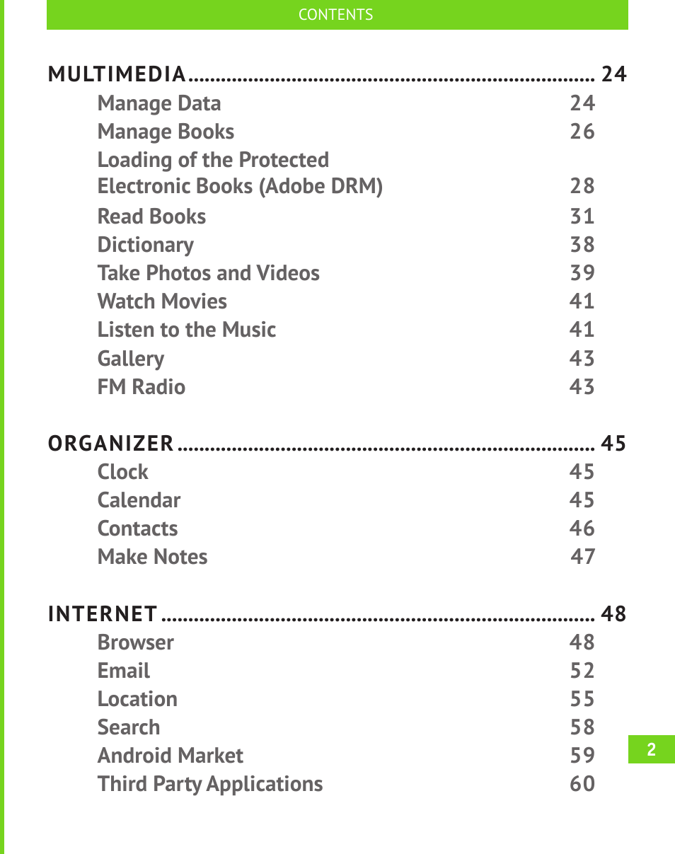 PocketBook A 10 User Manual | Page 3 / 82