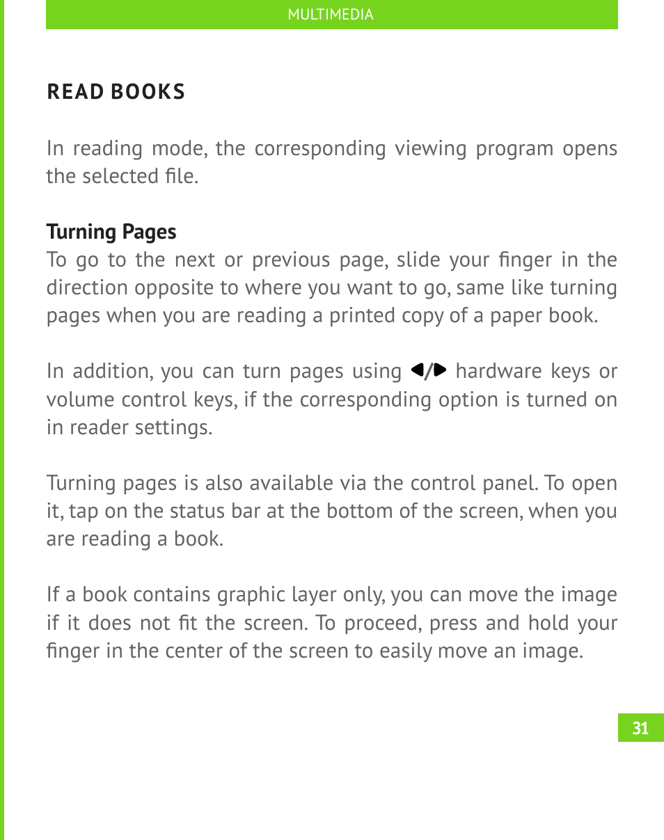 Read books | PocketBook A 10 User Manual | Page 32 / 82