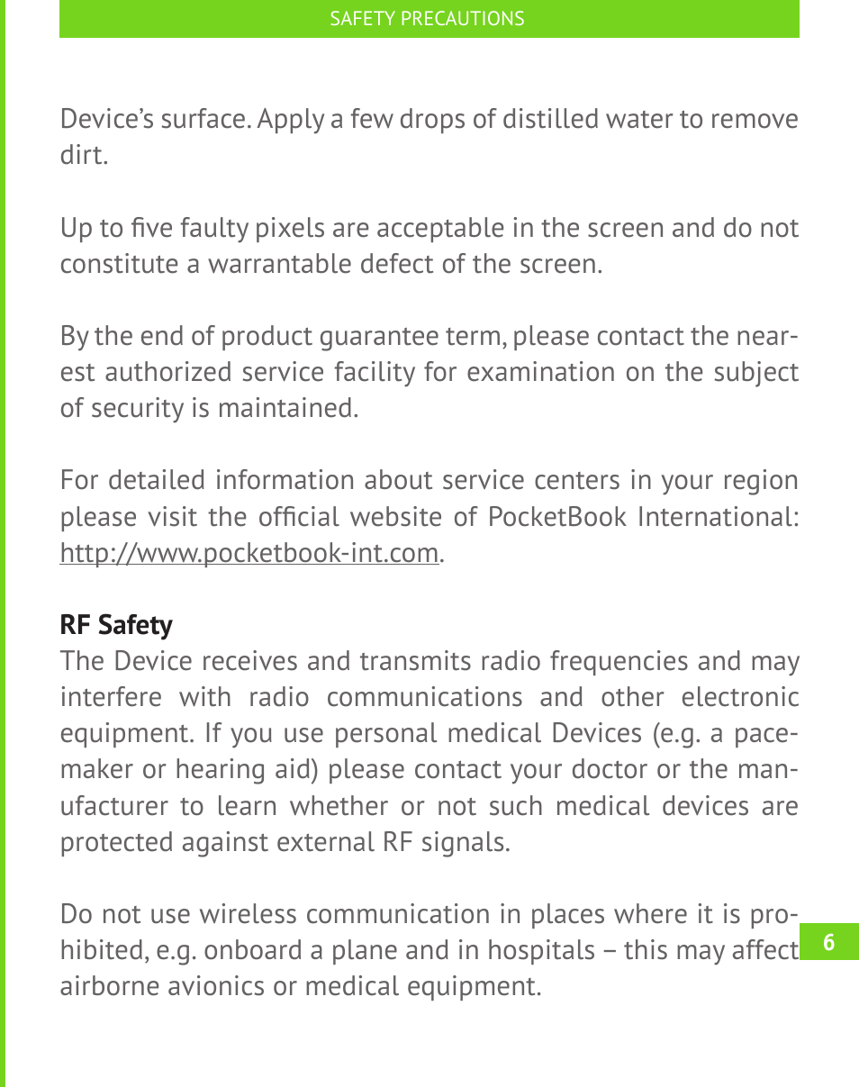 PocketBook A 10 User Manual | Page 7 / 82
