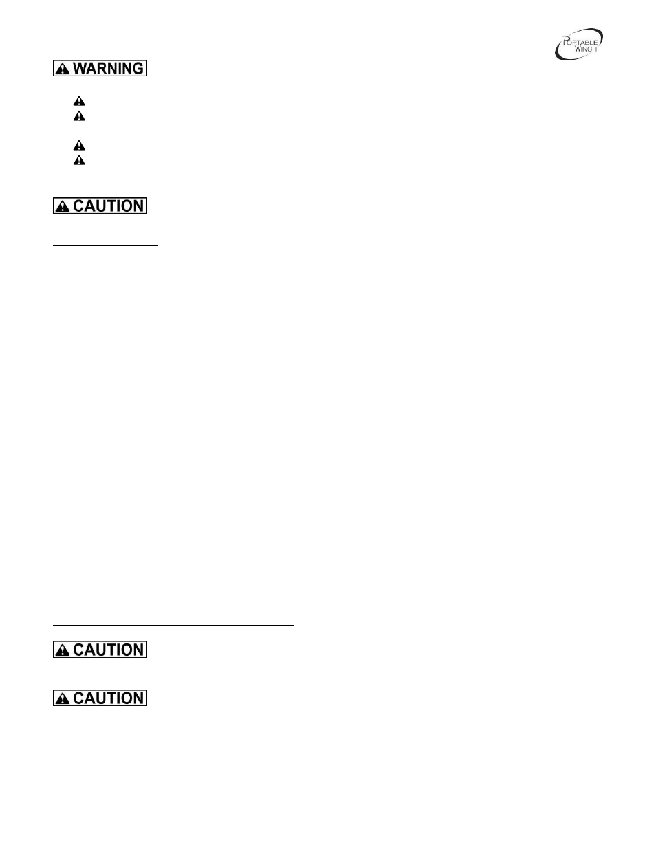 Portable Winch Gas-powered pulling/lifting winch PCH1000 User Manual | Page 10 / 44