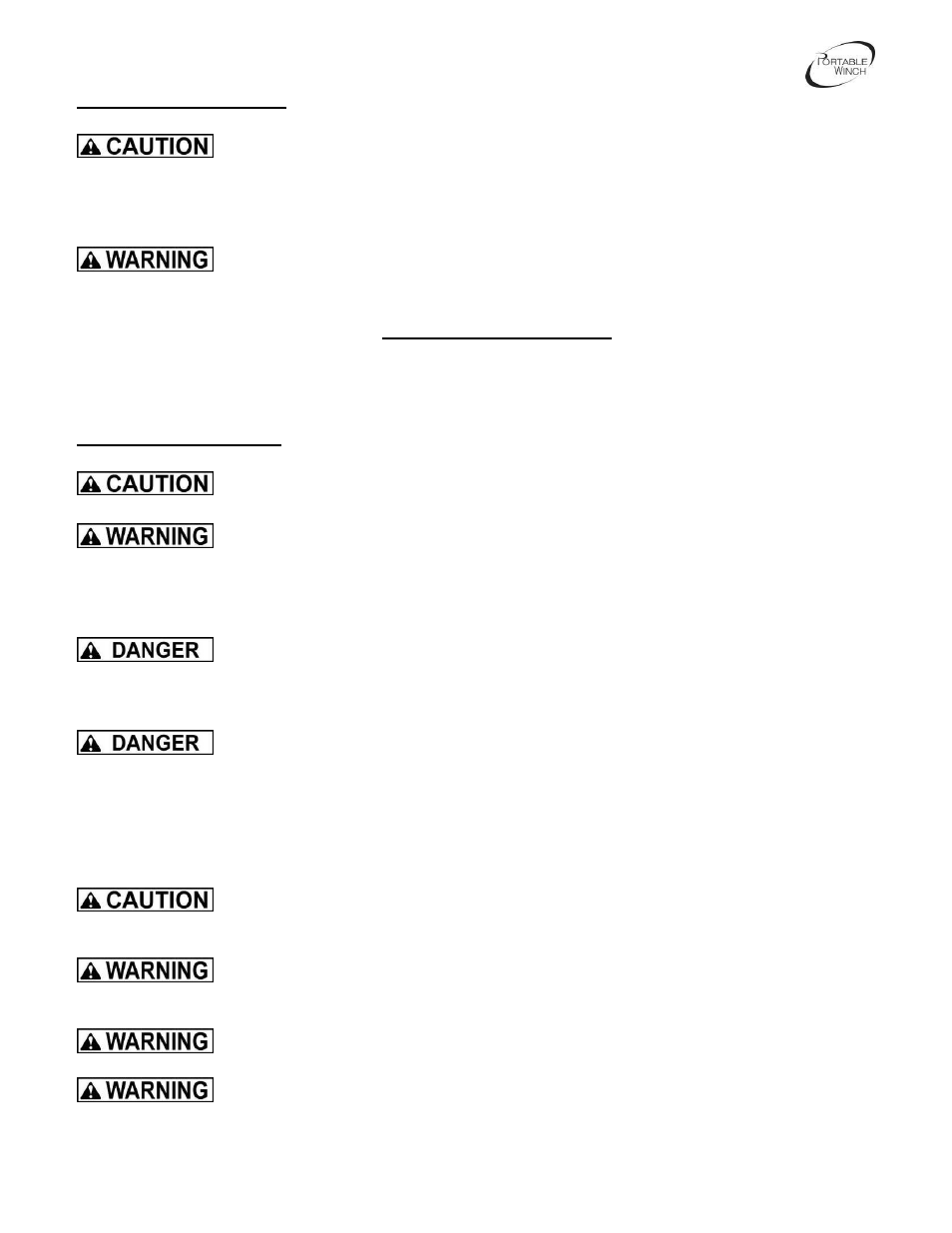 Portable Winch Gas-powered pulling/lifting winch PCH1000 User Manual | Page 26 / 44