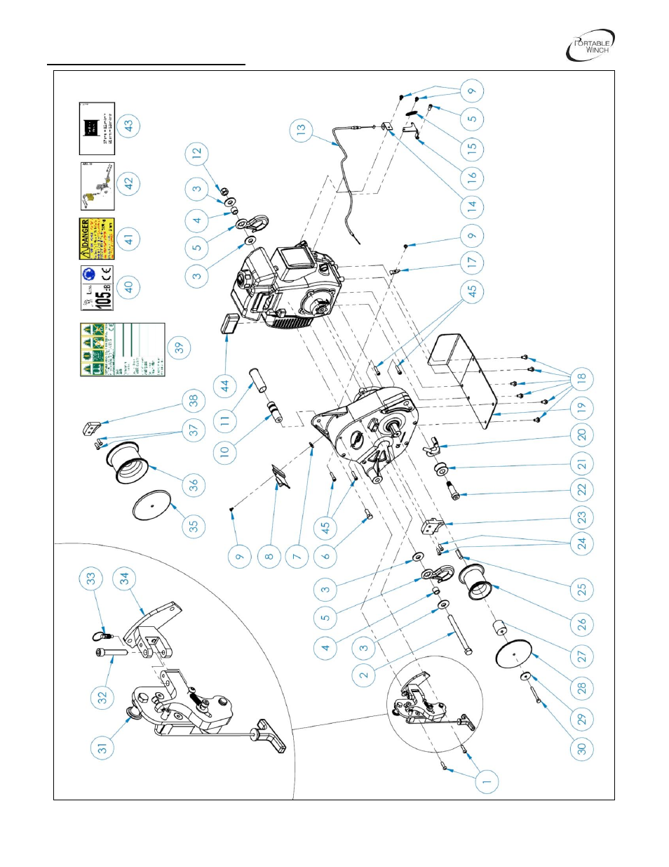 Portable Winch Gas-powered pulling/lifting winch PCH1000 User Manual | Page 32 / 44