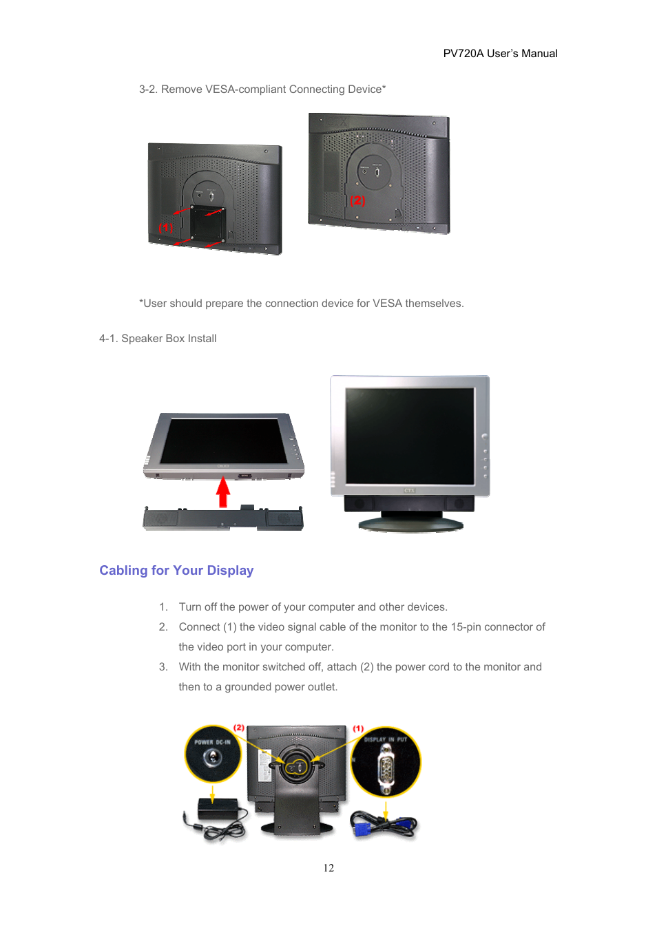 CTX PV720A User Manual | Page 12 / 32