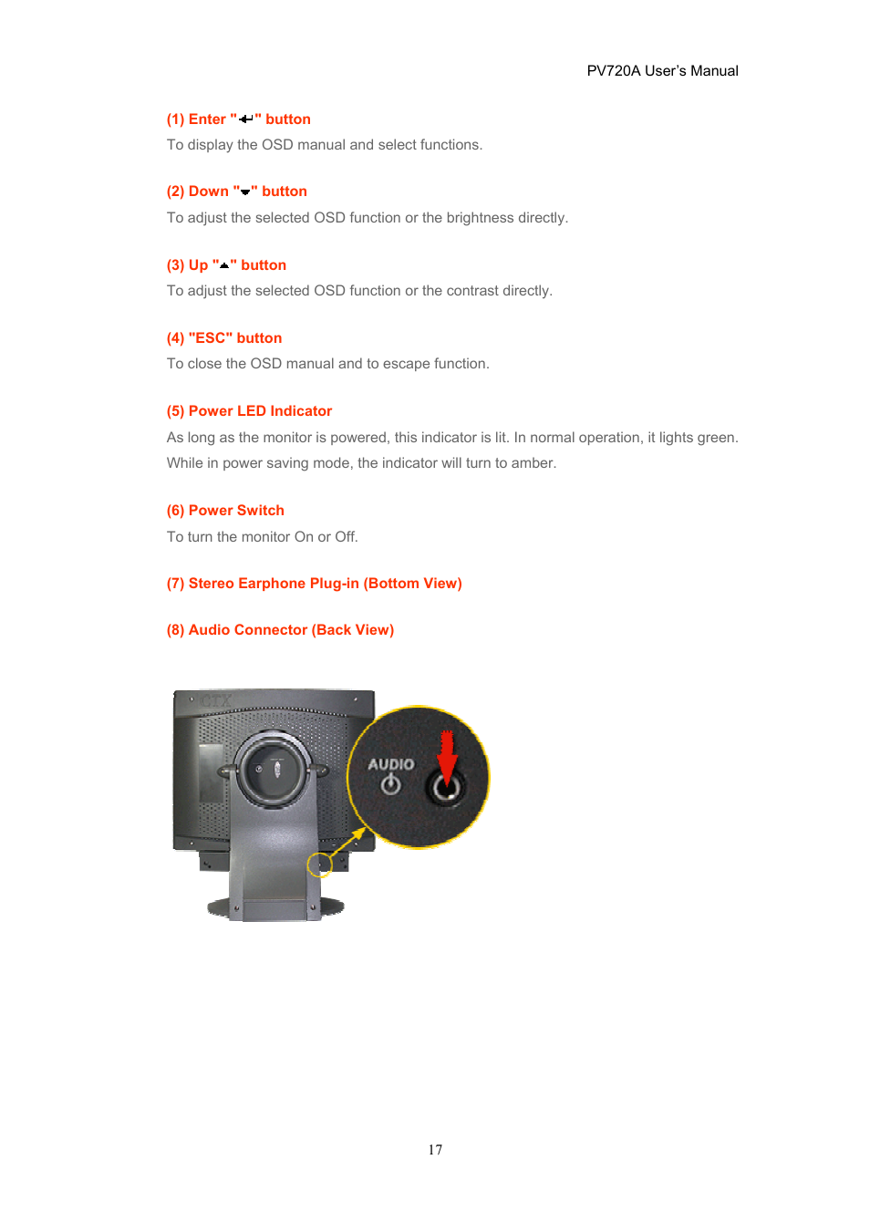 CTX PV720A User Manual | Page 17 / 32