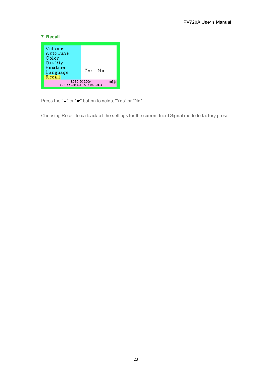 CTX PV720A User Manual | Page 23 / 32