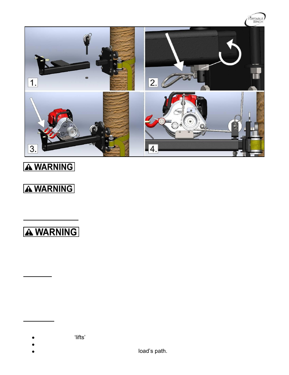 Portable Winch Gas-powered portable capstan winch PCW3000 User Manual | Page 13 / 22