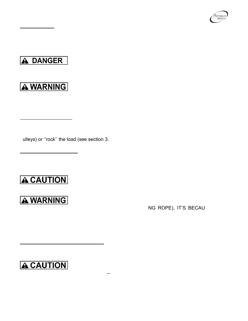 Portable Winch Gas-powered portable capstan winch PCW3000 User Manual | Page 15 / 22