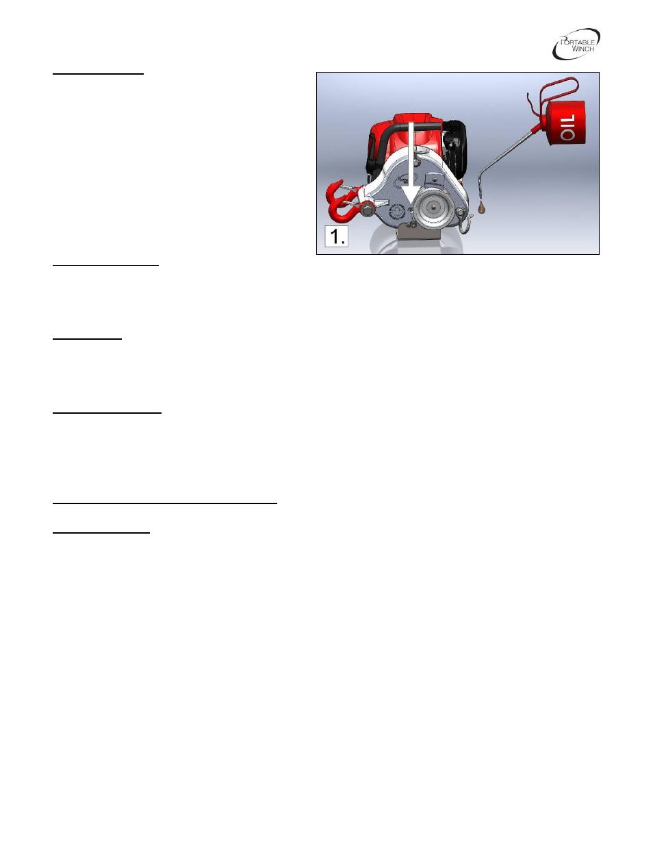 0 complementary information | Portable Winch Gas-powered portable capstan winch PCW3000 User Manual | Page 17 / 22