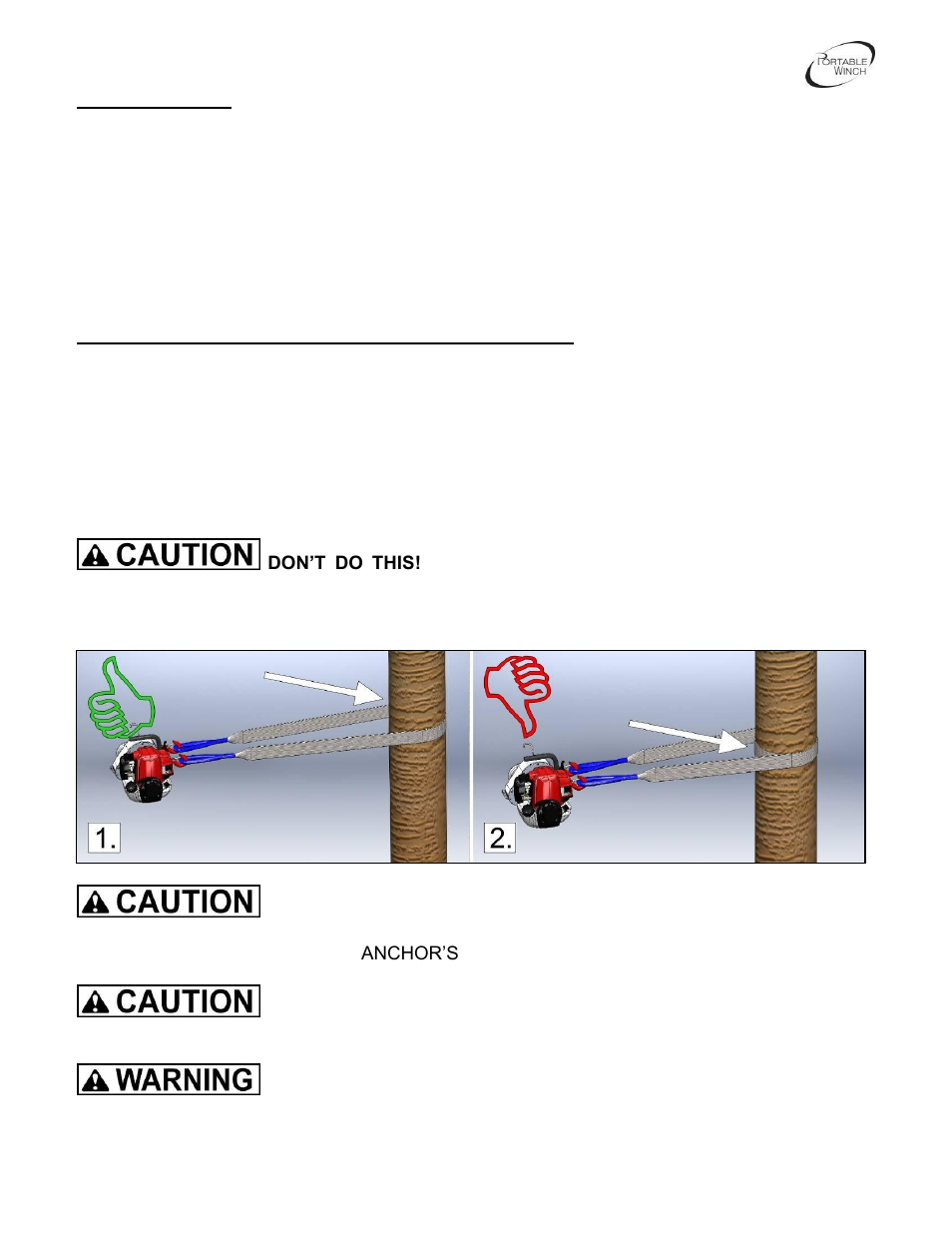 Portable Winch Gas-powered portable capstan winch PCW3000 User Manual | Page 8 / 22